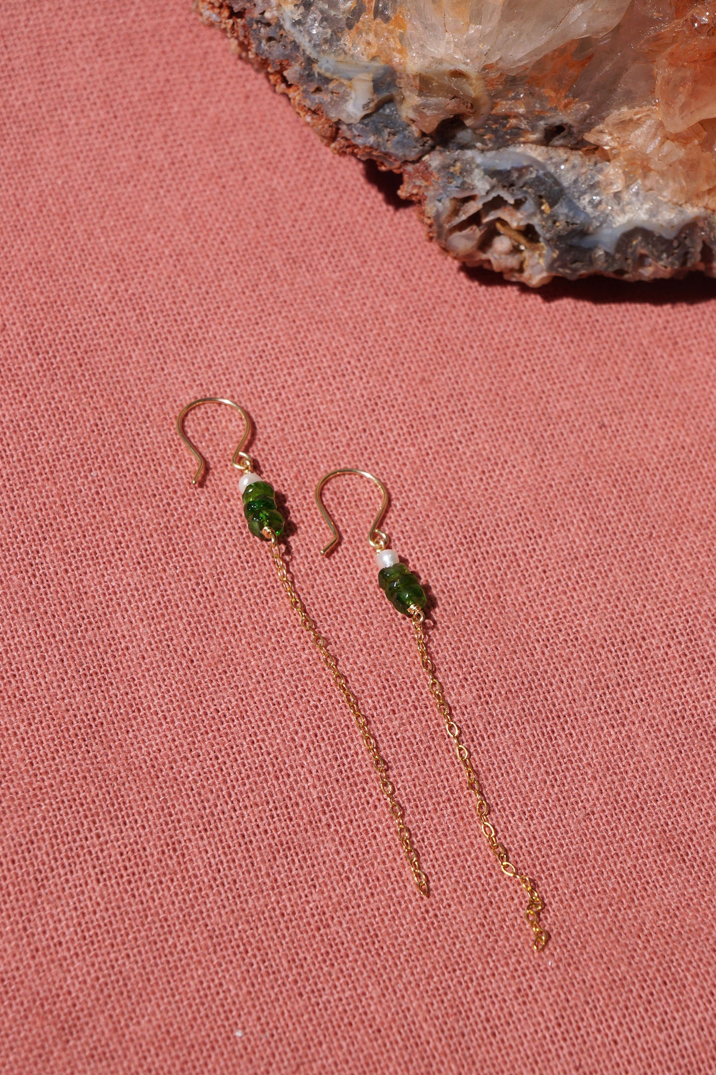 Gaia jewellery set Tourmaline