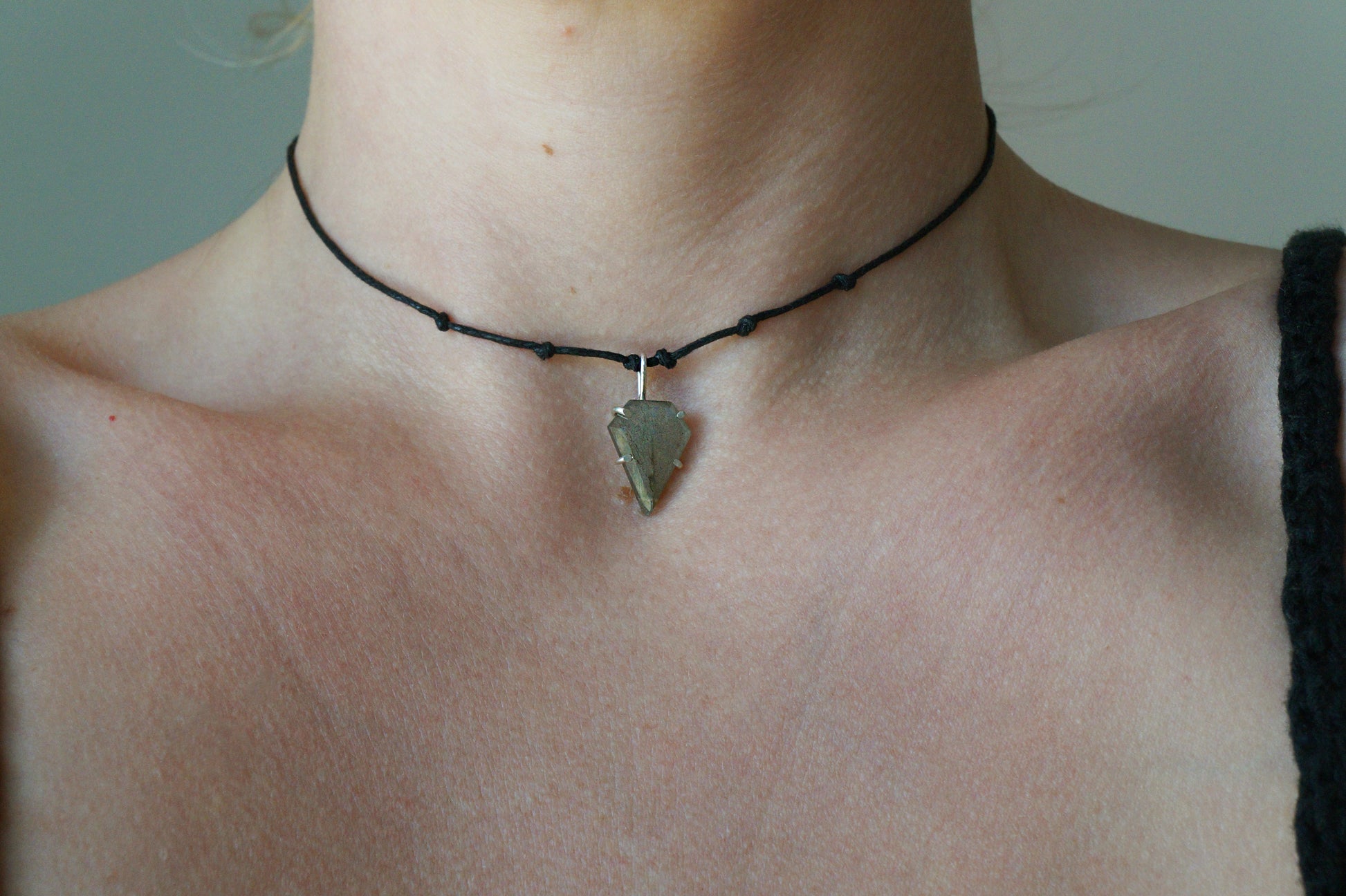 silver choker necklace