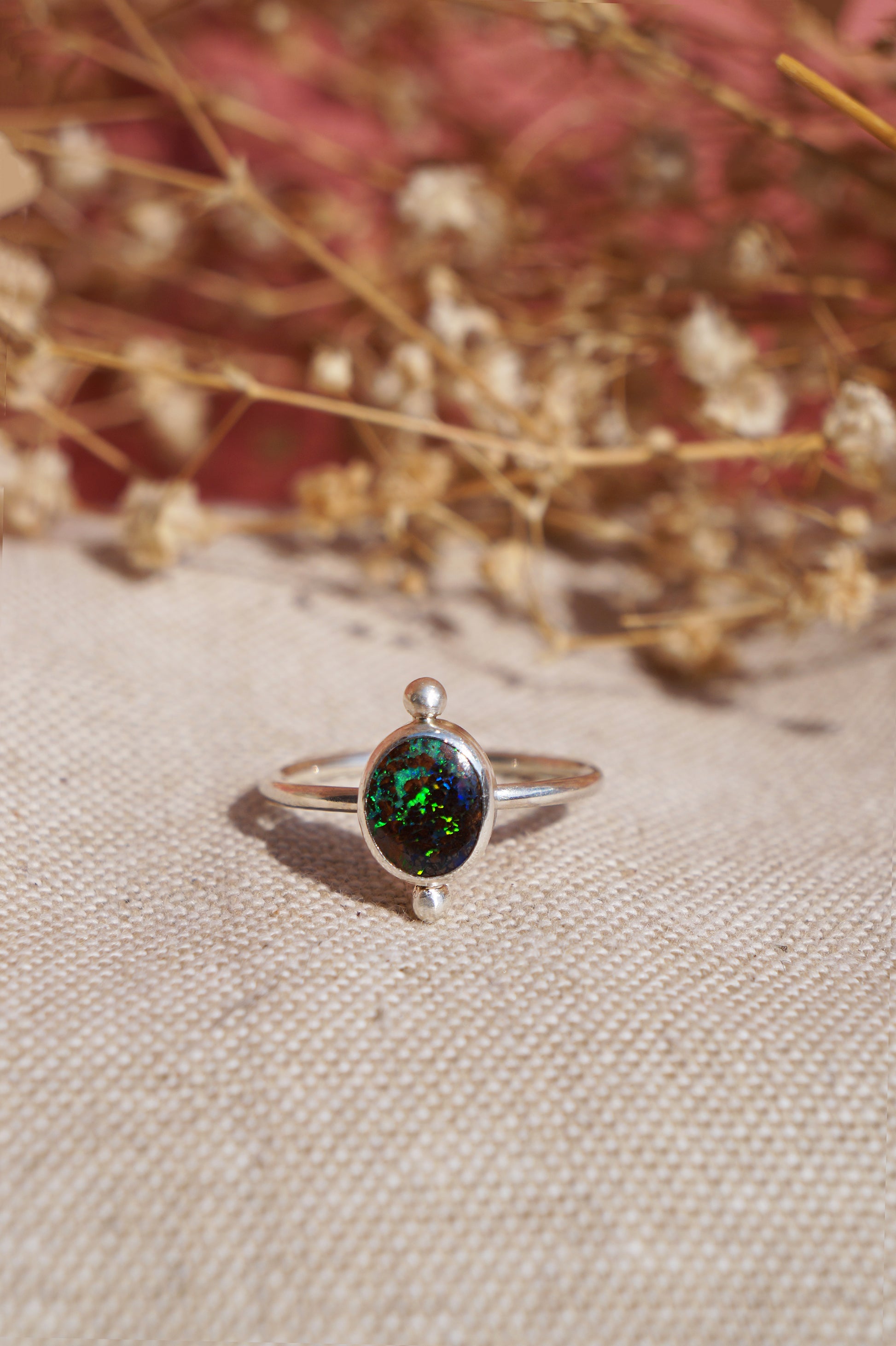 australian opal ring