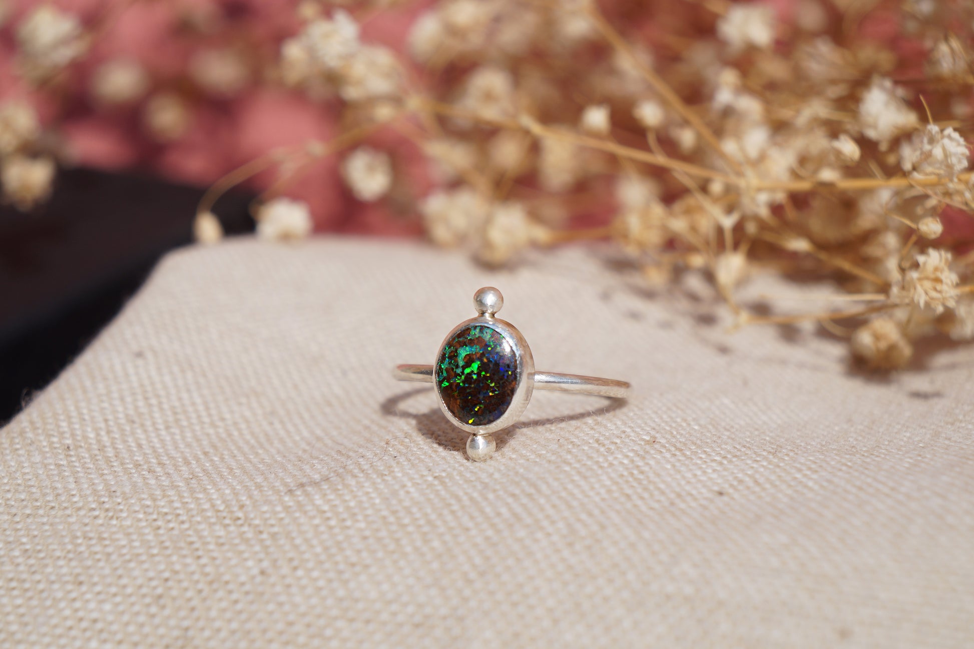 australian opal ring