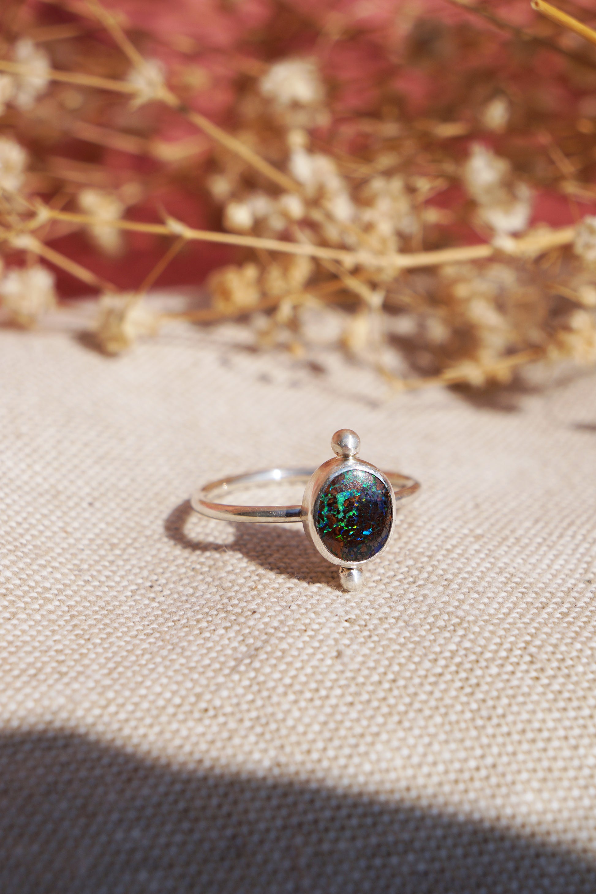 australian opal ring