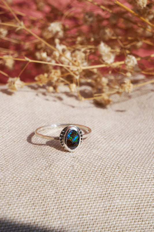 opal australia ring