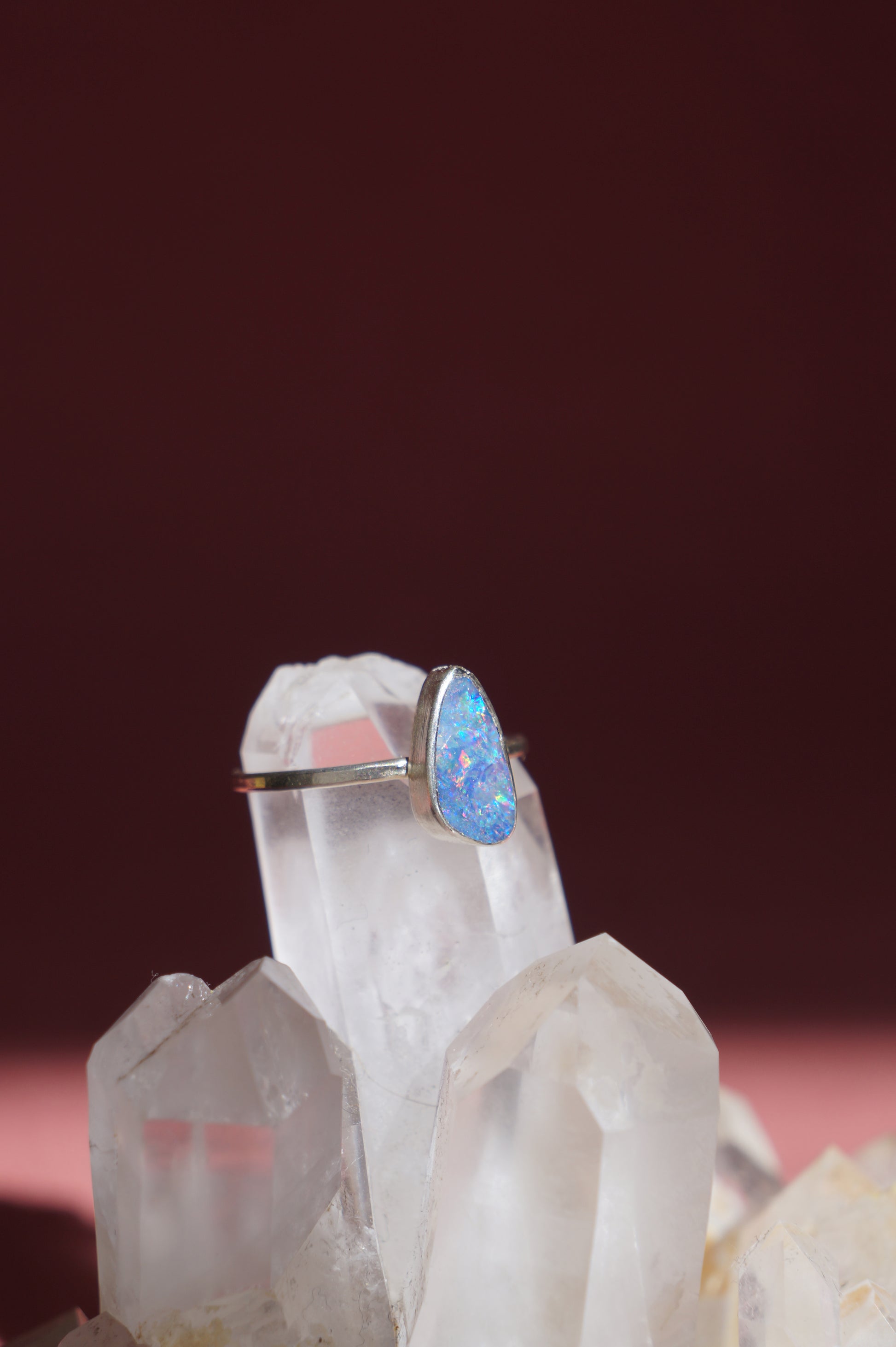 australian opal ring