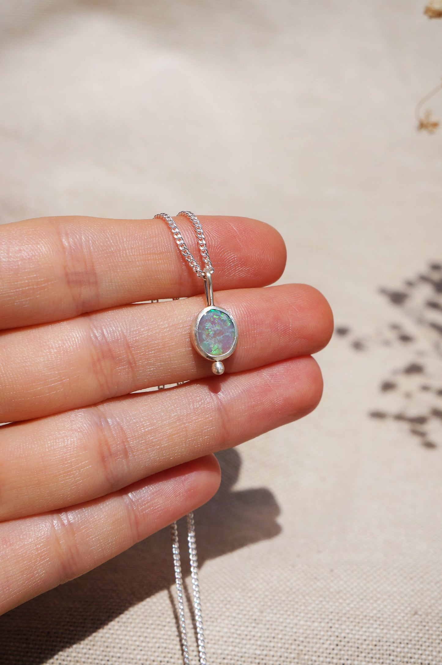 necklace australian opal