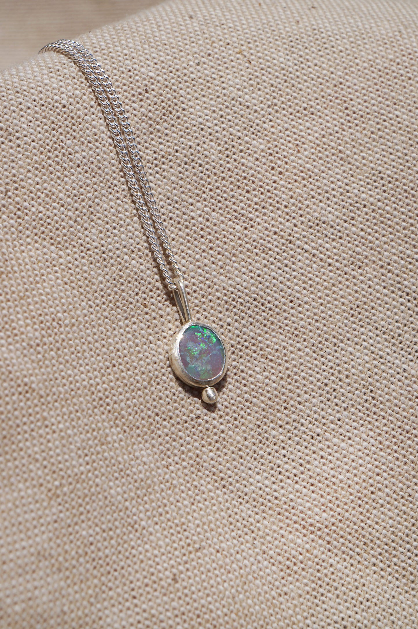 necklace australian opal