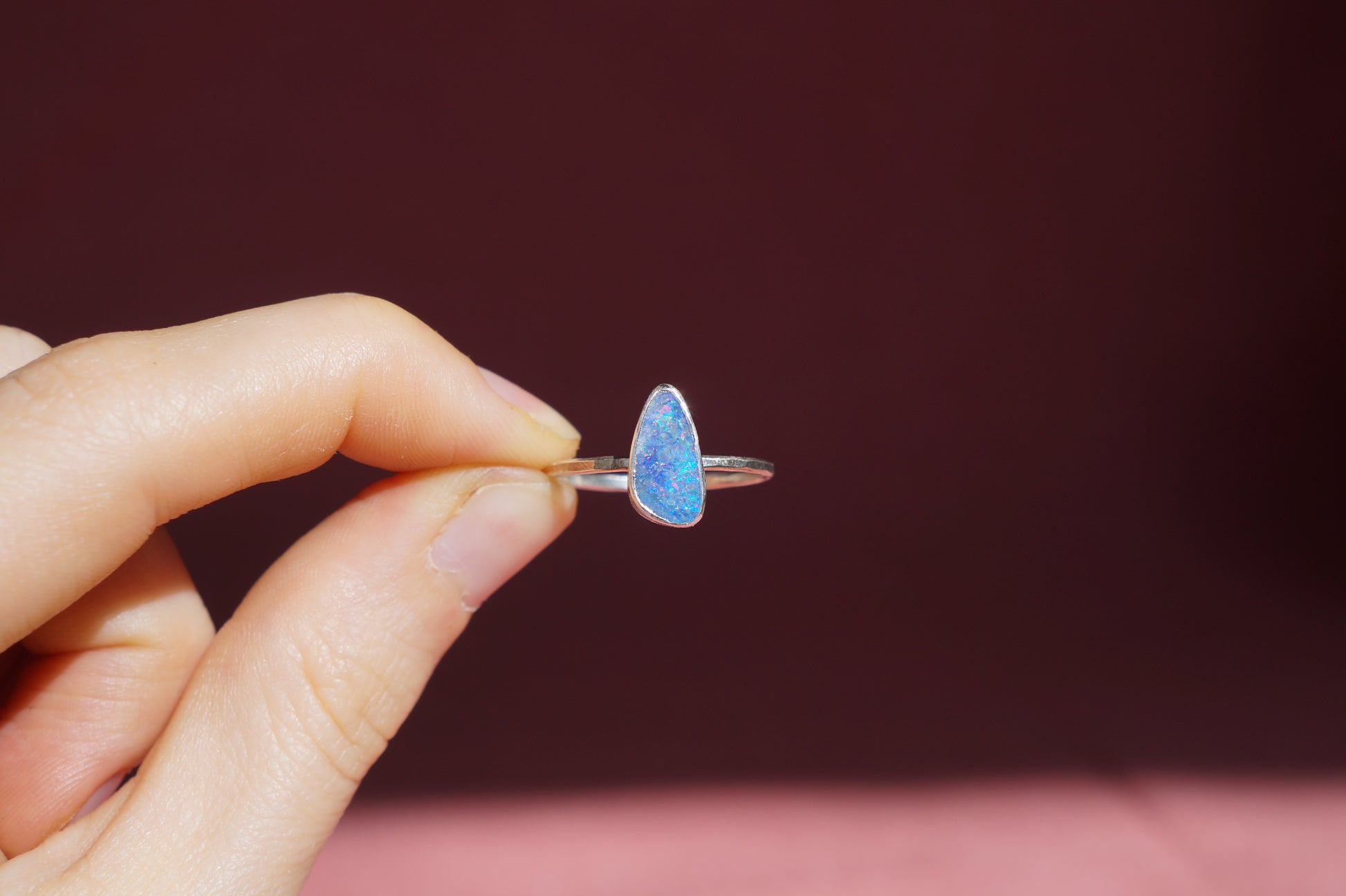 australian opal ring