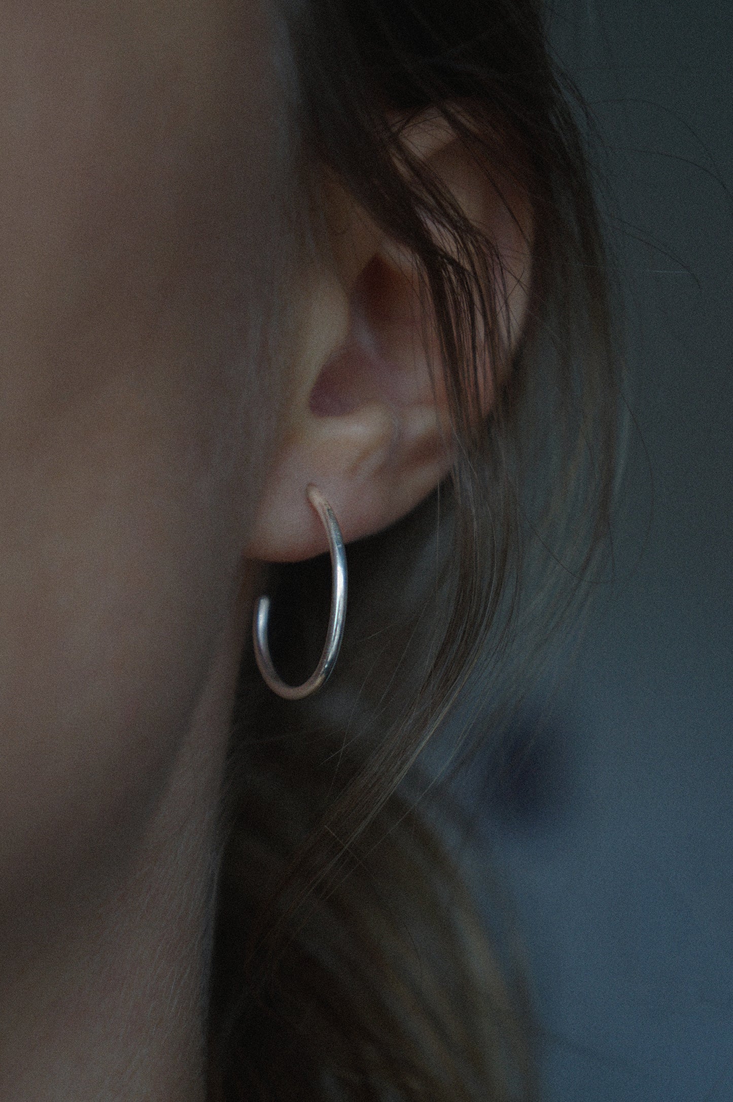 silver earrings